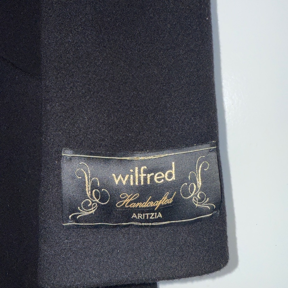 Aritzia Wilfred Classic Cacoon Black Coat - Picture 3 of 6